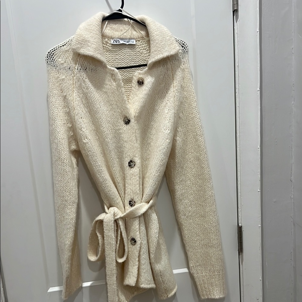 Zara Cream Knit Cardigan